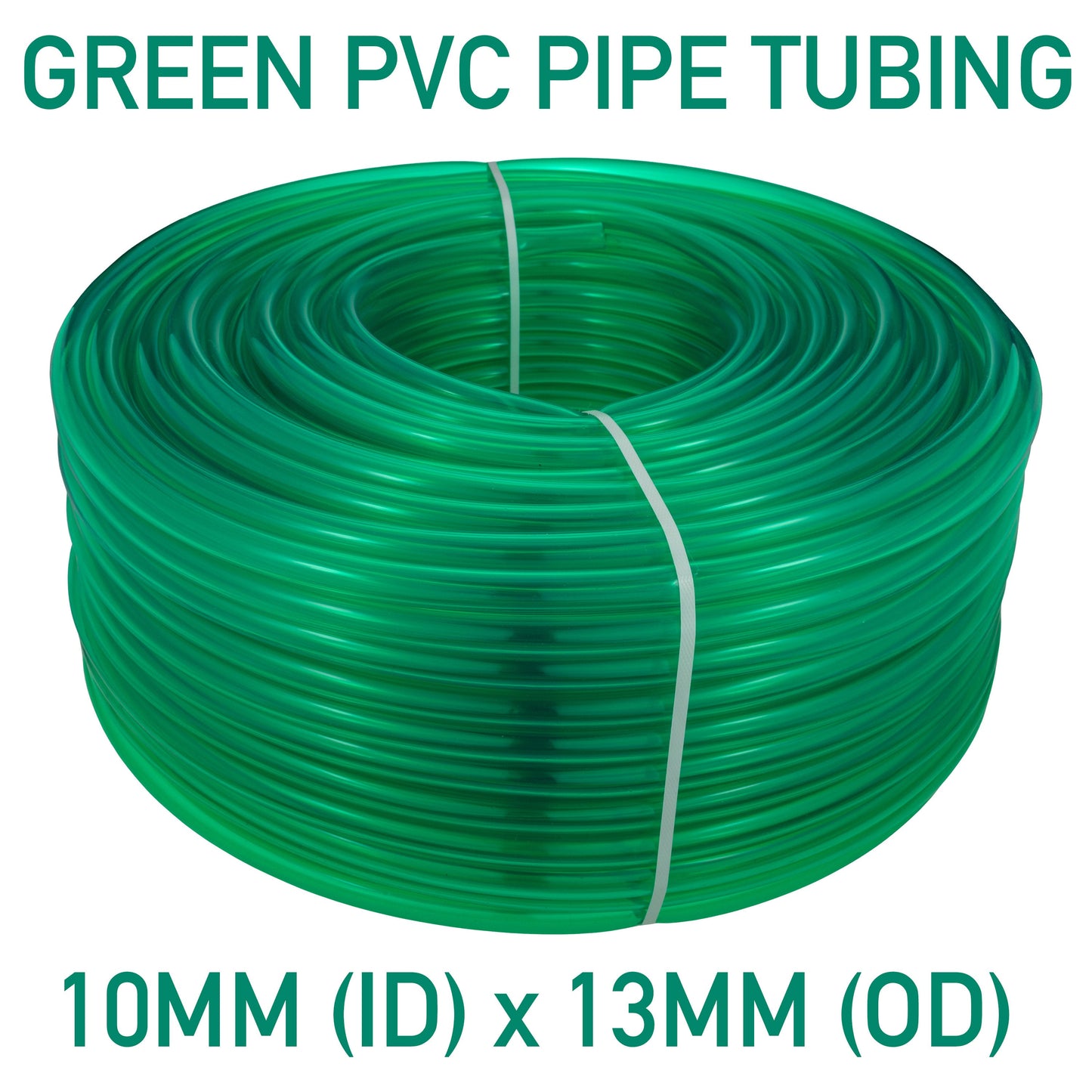 Green Semi-Transparent PVC Pipe 10mm*13mm for Pipe and Water Fitting