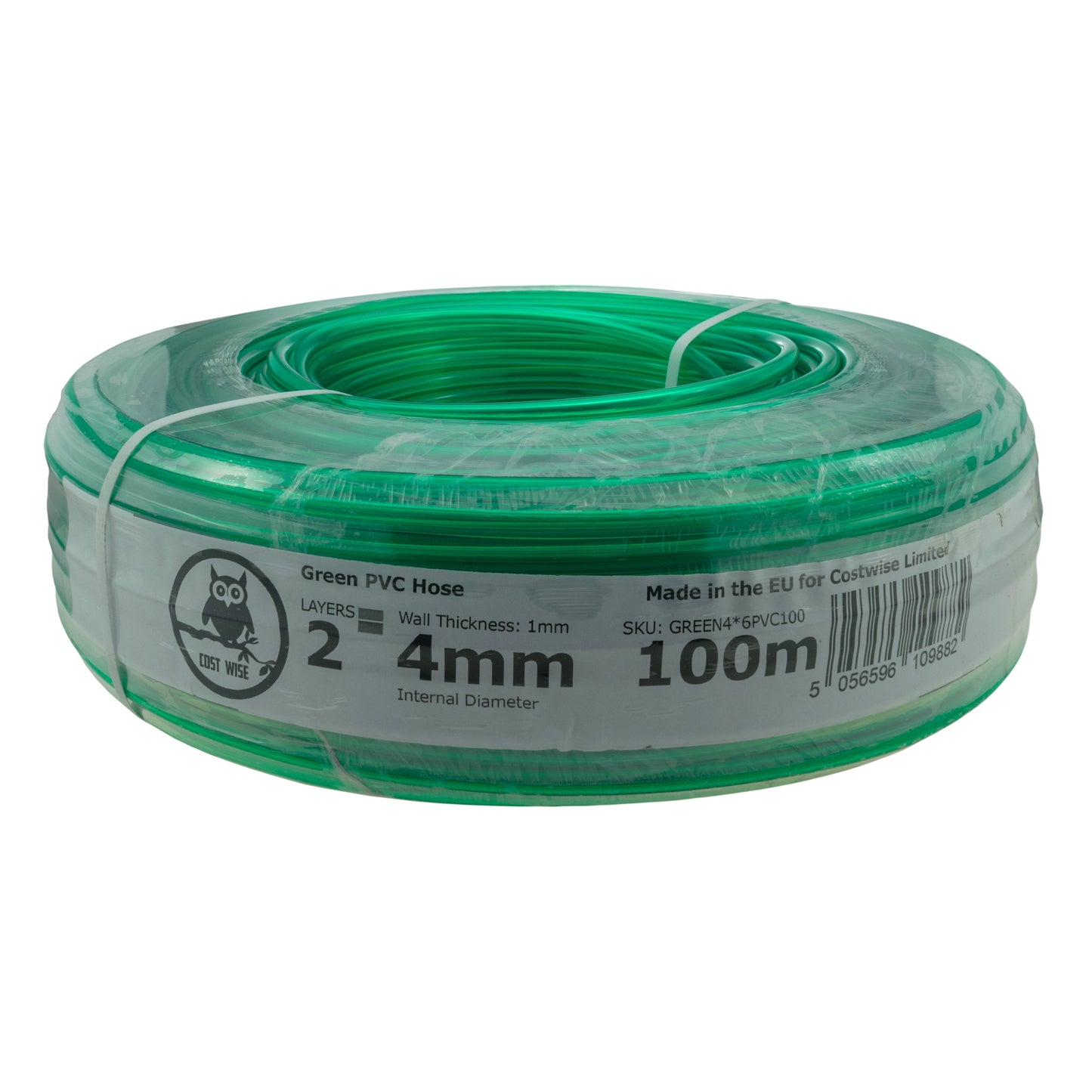 Green Semi-Transparent PVC Pipe 4mm*6mm for Pipe and Water Fitting