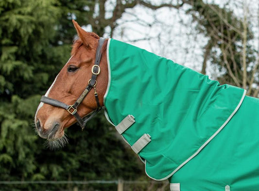 200g Turnout Rug Neck Cover - Green