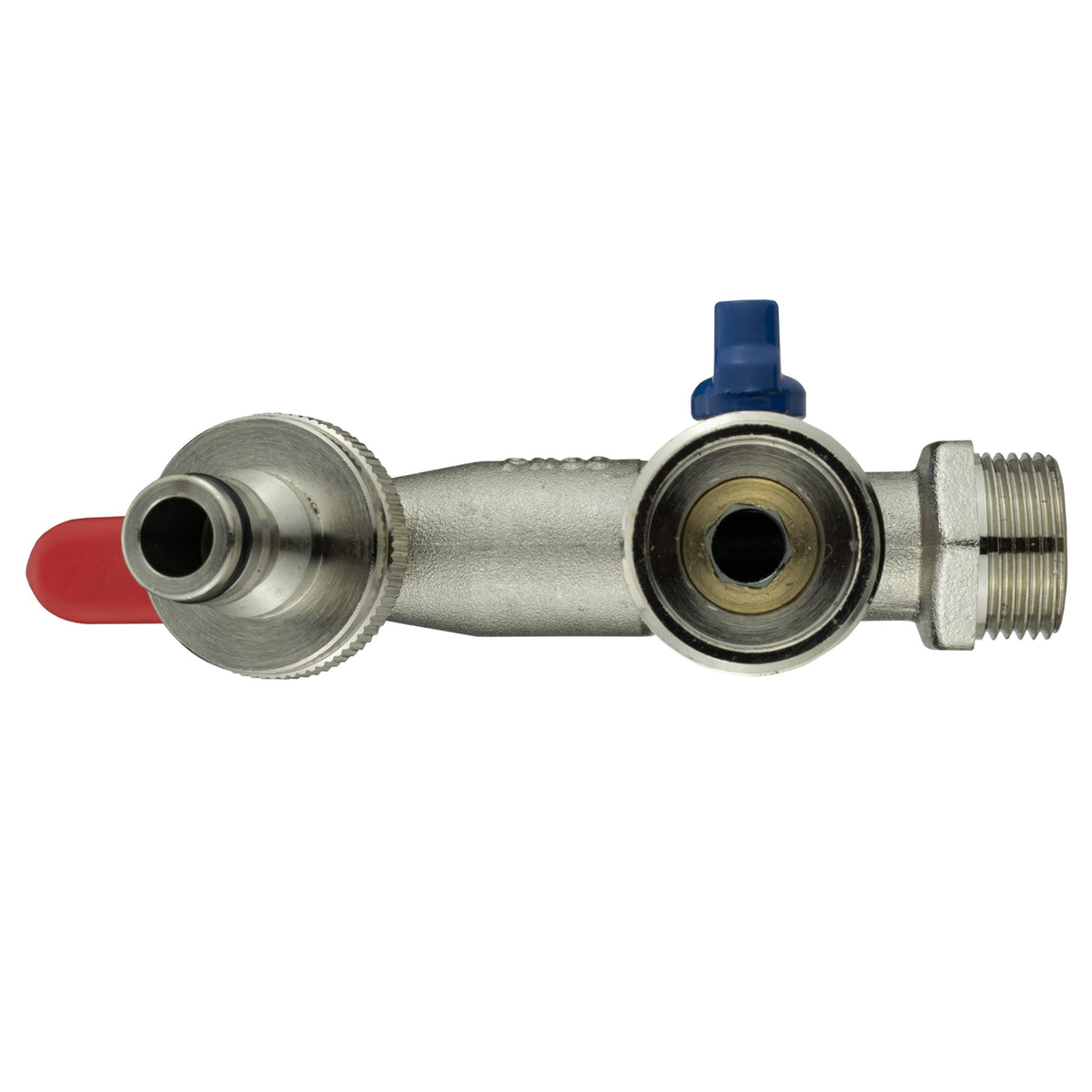 Wall Flange Kit 20mm MDPE + Triple Outlet Metal Splitter Tap for Water Connector