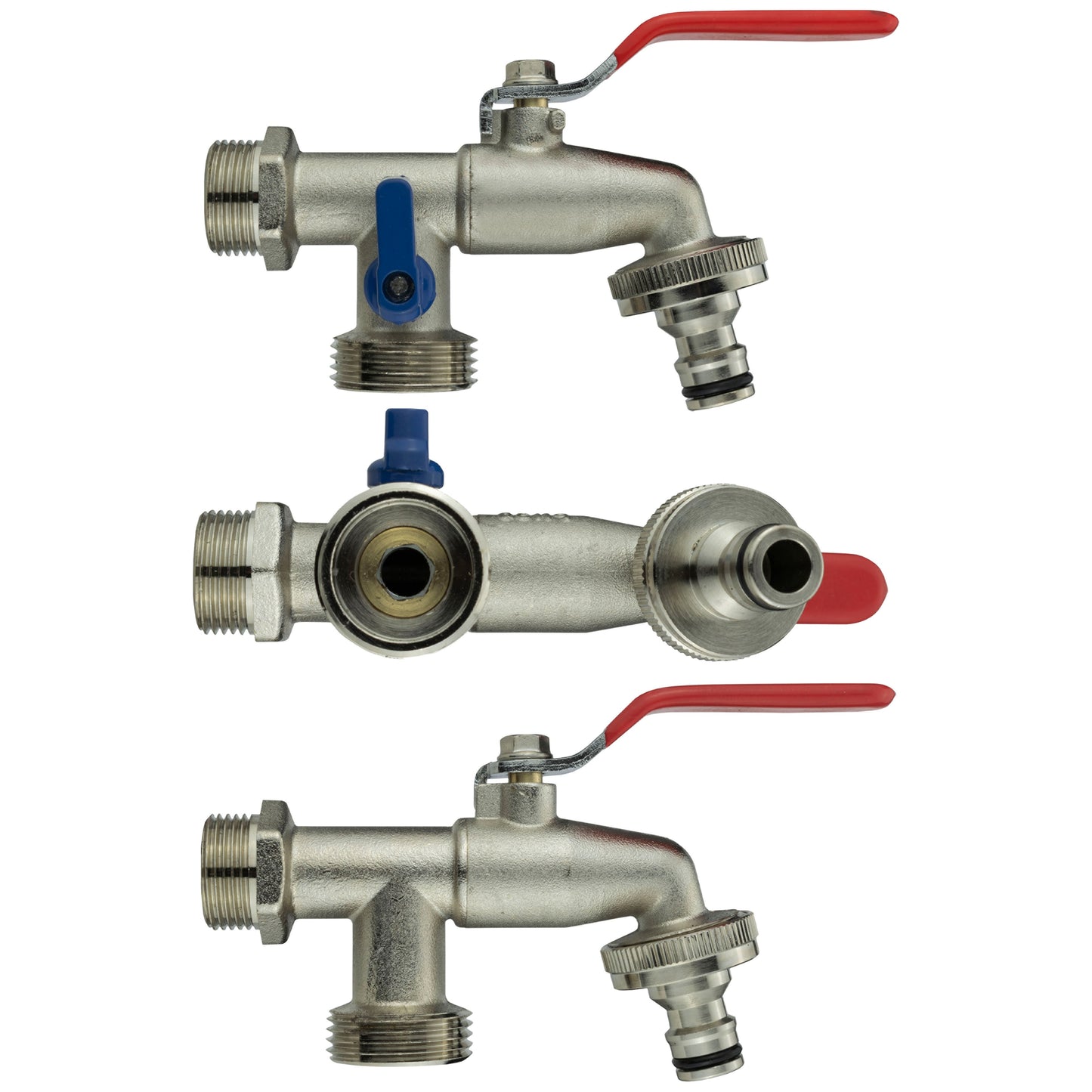 Wall Flange Kit 20mm MDPE - Double Lever Tap 1/2in Hose Pipe Fitting Tap Adapter