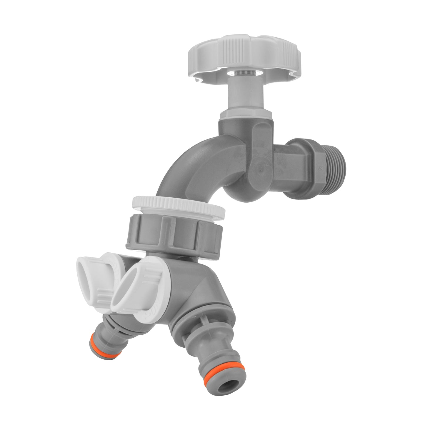 Water Butts Kit 3/4in PP WL Tap and Tap Splitter and Drill Bit Hose Pipe Fitting