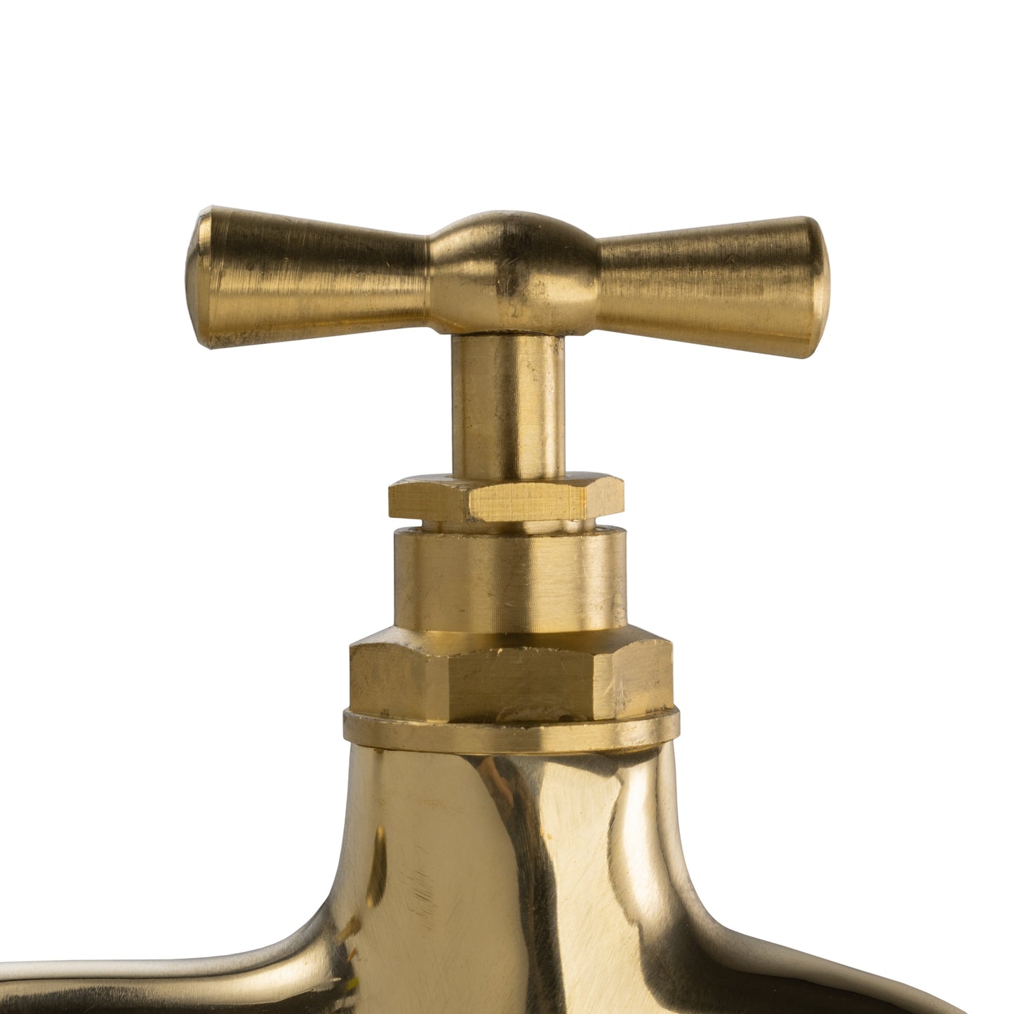 IBC 2 S60X6 Cap with Polished Brass Quick Connect Tap for DIY Workshop Accessory
