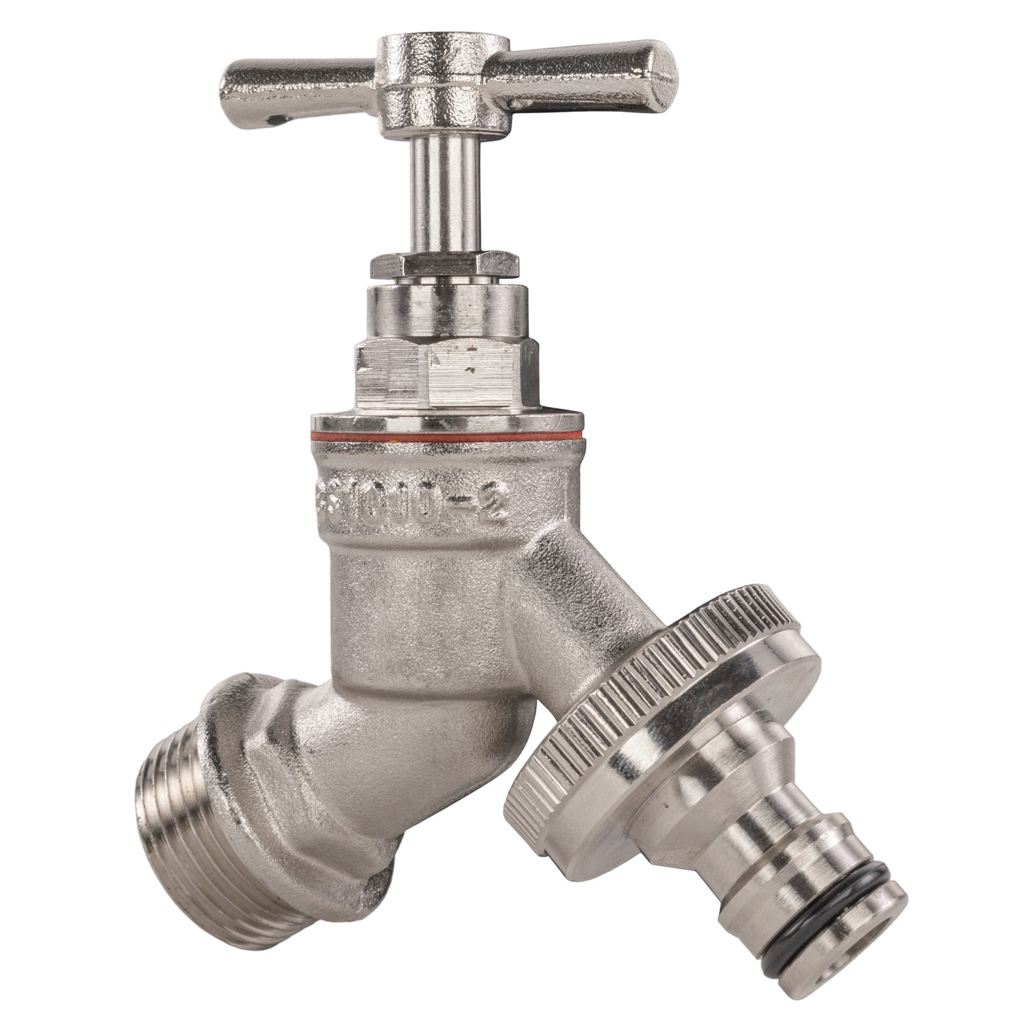 Water Butt Kit 1/2in with Nickel Plated Quick Connect Tap for Hose Connector Set