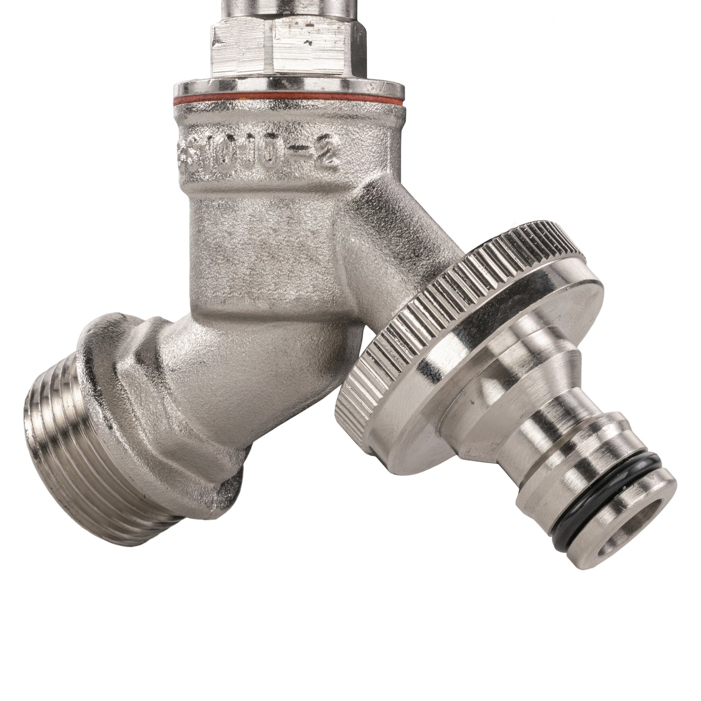 Water Butt Kit 1/2in with Nickel Plated Quick Connect Tap for Hose Connector Set