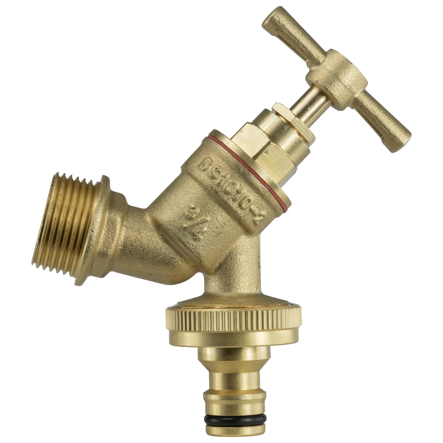 22mm Brass Wall Flange Kit with Brass Quick Connect Tap for Outdoor Watering Kit