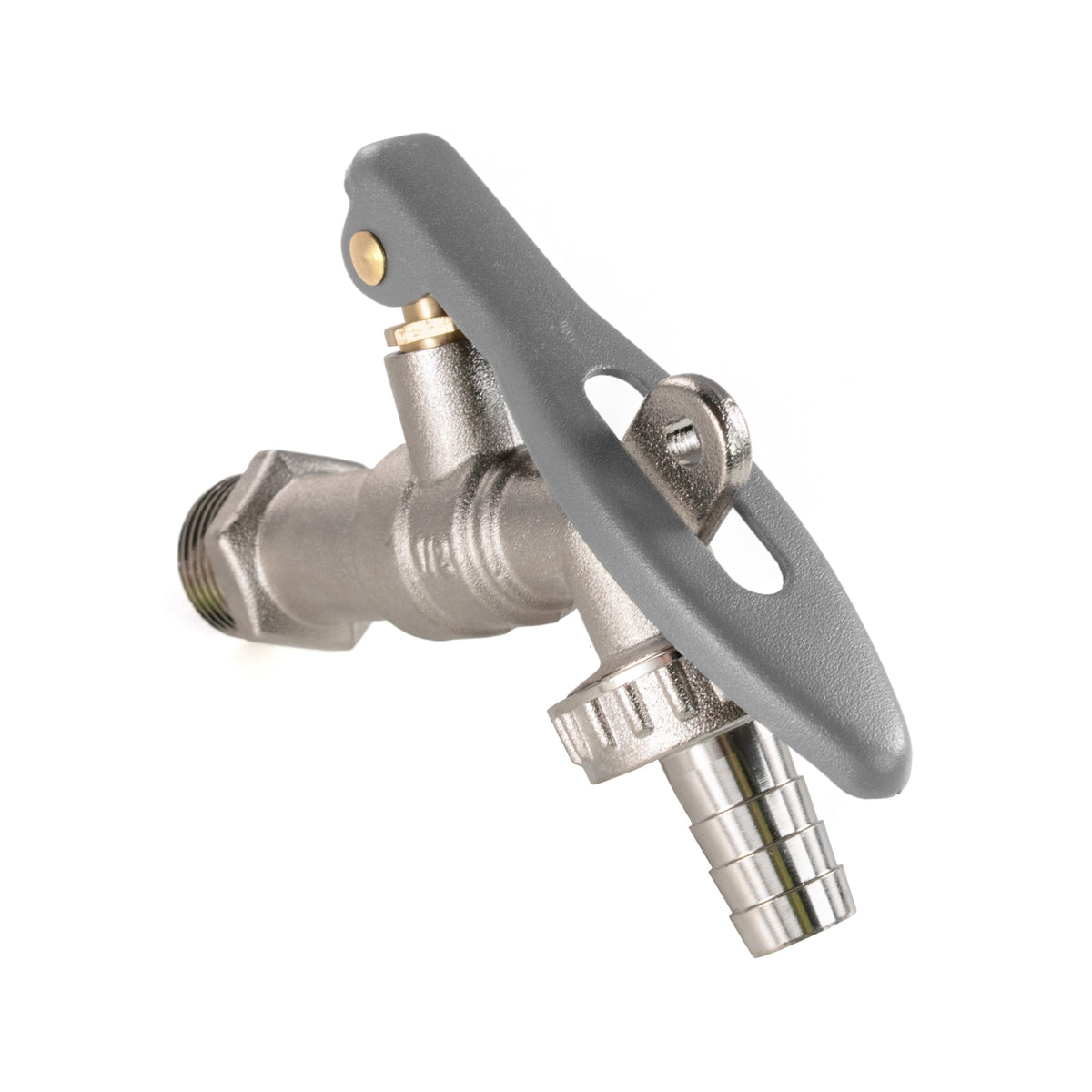 Water Butt Brass Kit 3/4" with Lever Tap Hose Barb and Lever Lock and Drill Bit