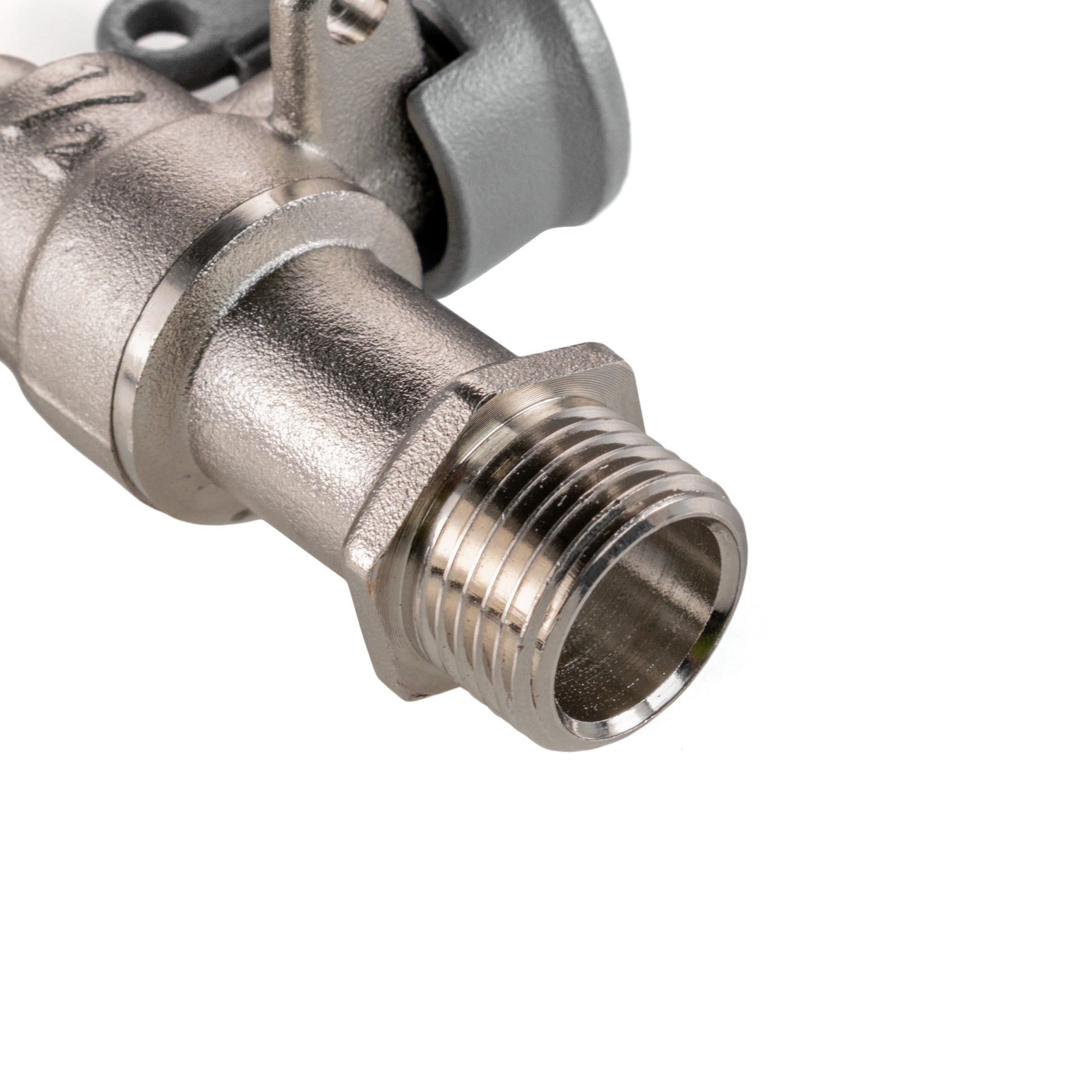 15mm Brass Wall Flange Kit with Lever Tap with Hose Barb and Side Lock