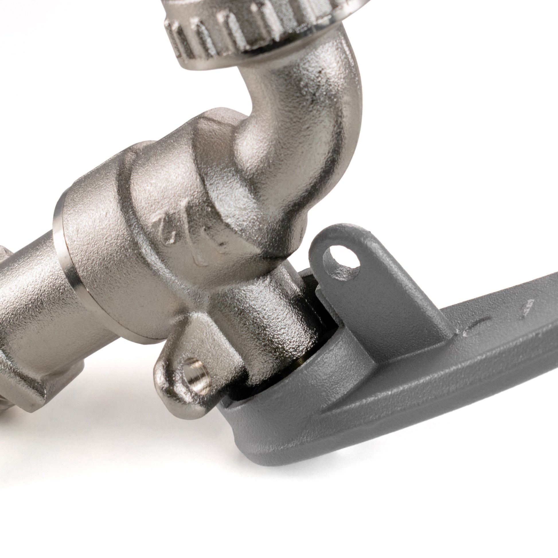 15mm Brass Wall Flange Kit with Lever Tap with Hose Barb and Side Lock