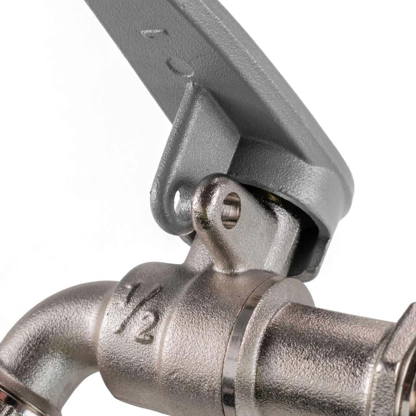 15mm Brass Wall Flange Kit with Lever Tap with Hose Barb and Side Lock