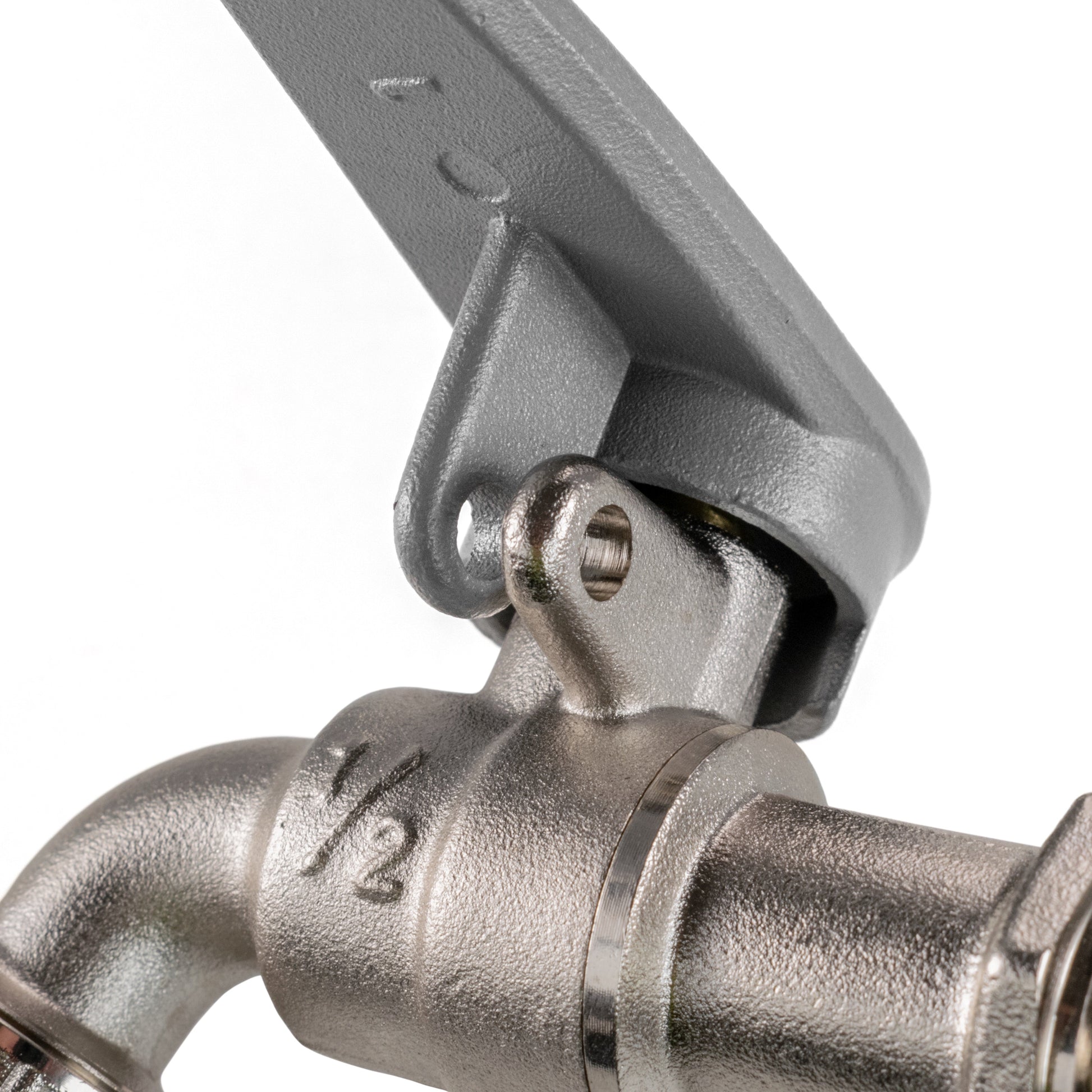 15mm Brass Wall Flange Kit with Lever Tap with Hose Barb and Side Lock