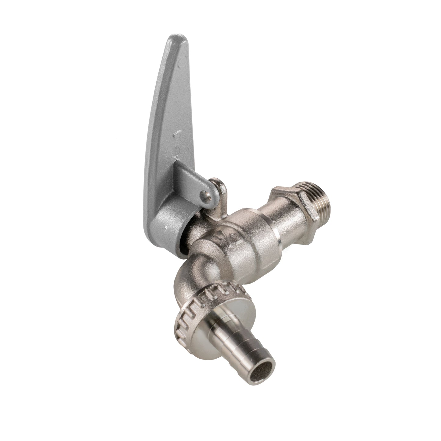 IBC 2” S60X6 – ½” BSP Cap with Lever Tap Hose Barb and Side Lock