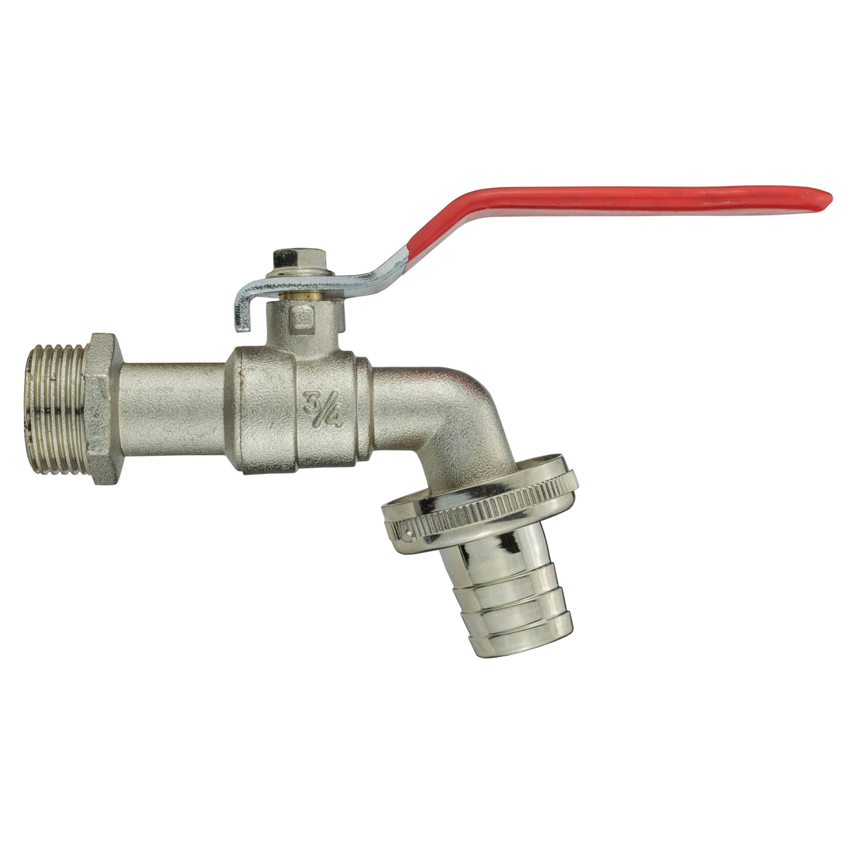 MDPE Tee 25mm and Lever Tap with Barb Outlet