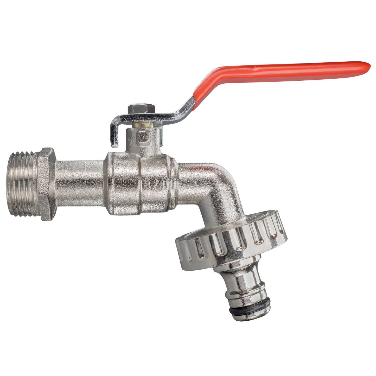 Wall Flange Kit 25mm MDPE + Quick Connect Lever Tap for Drip Irrigation Fitting