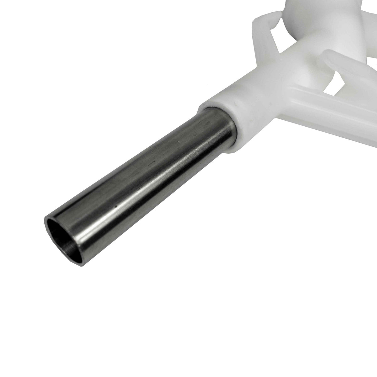 Fuel Gun White 3/4in Barb Inlet - Metal Outlet Car Accessory Winter Vehicle Tool
