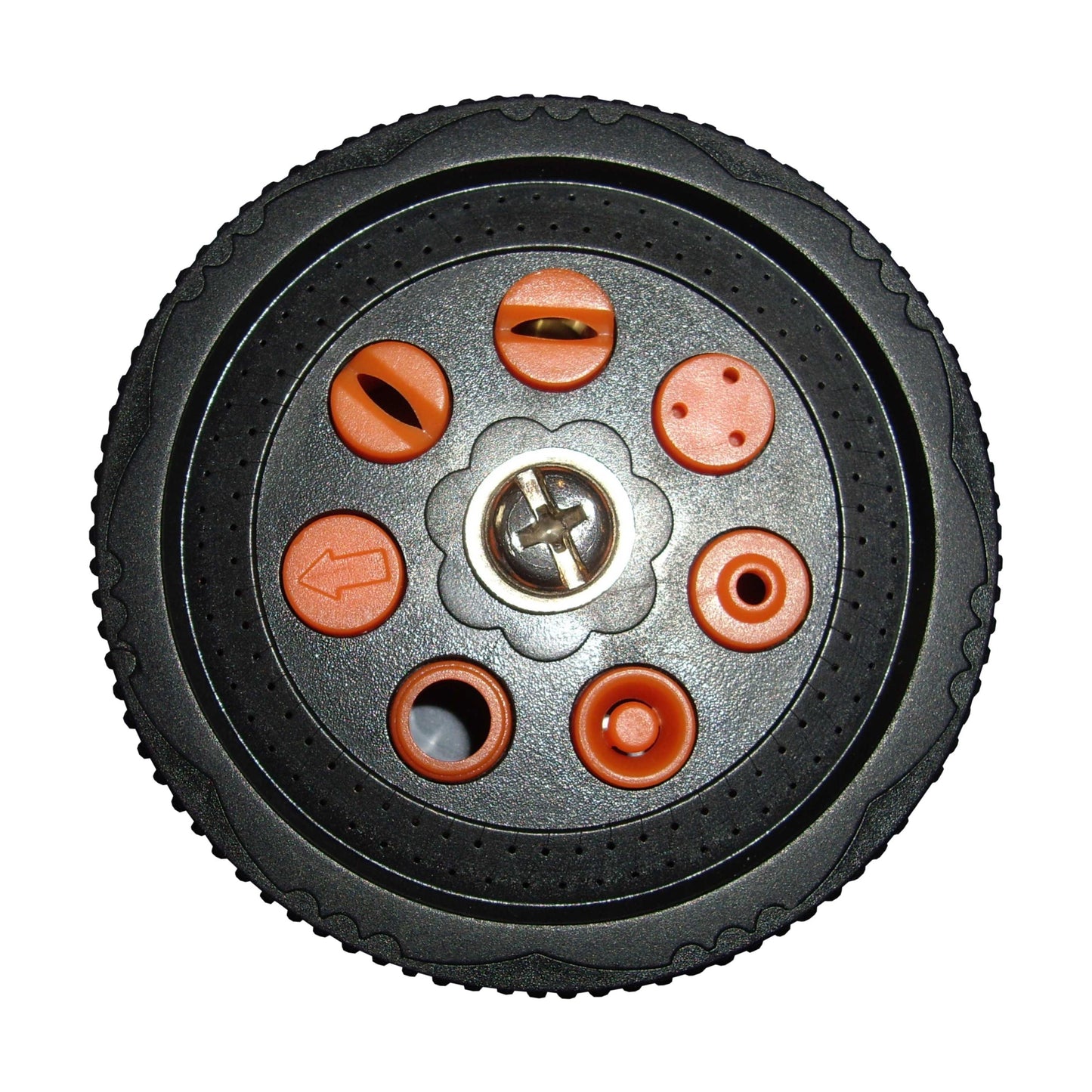 7-Function Garden Hose Sprayer (Black Orange Zebra) for Drip Irrigation Fitting
