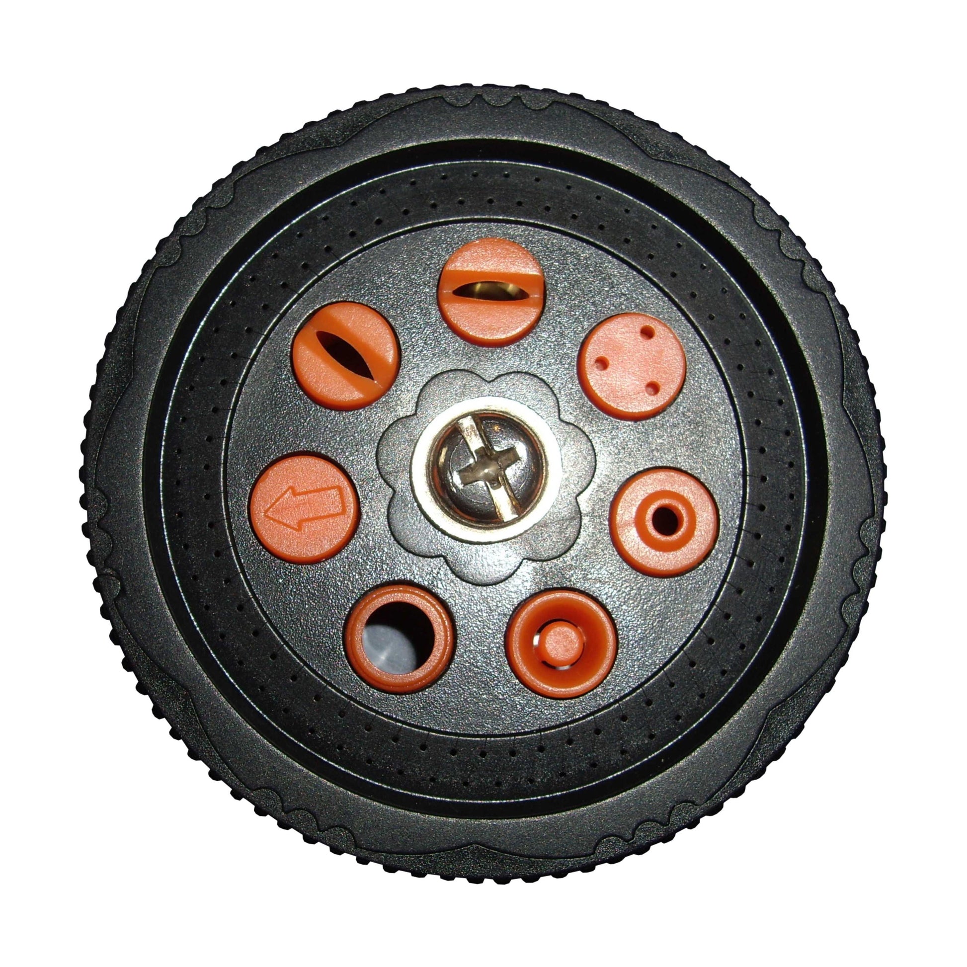 7-Function Garden Hose Sprayer (Black/Orange Zebra)