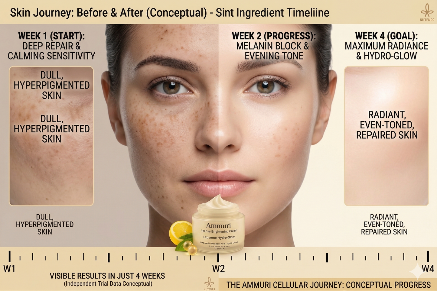 Ammuri Intense Brightening Exosome Hydro-Glow Cream - Dark Spot Corrector