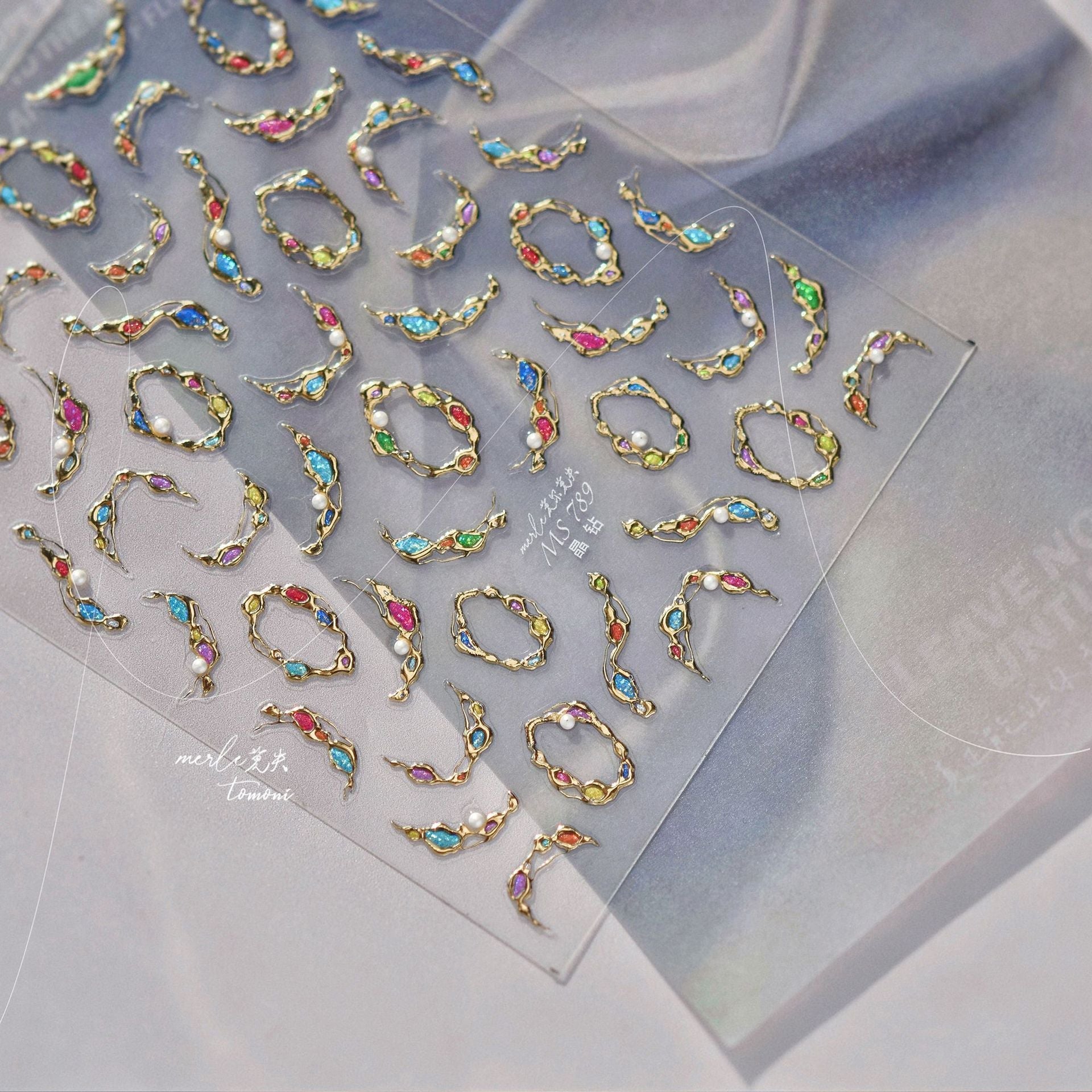 Hello Claws | Gemstone Necklace Nail Deco Sticker