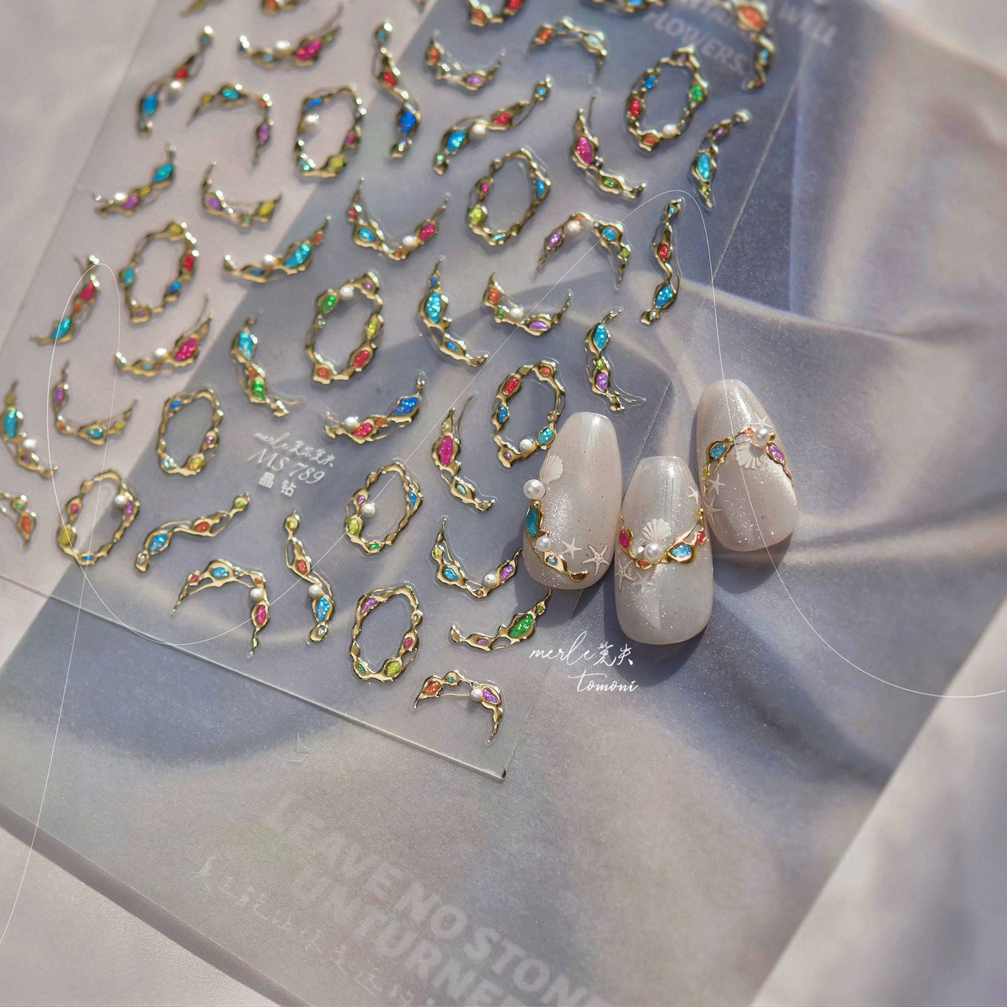 Hello Claws | Gemstone Necklace Nail Deco Sticker