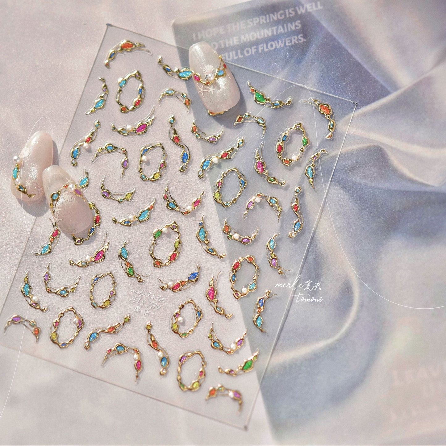 Hello Claws | Gemstone Necklace Nail Deco Sticker