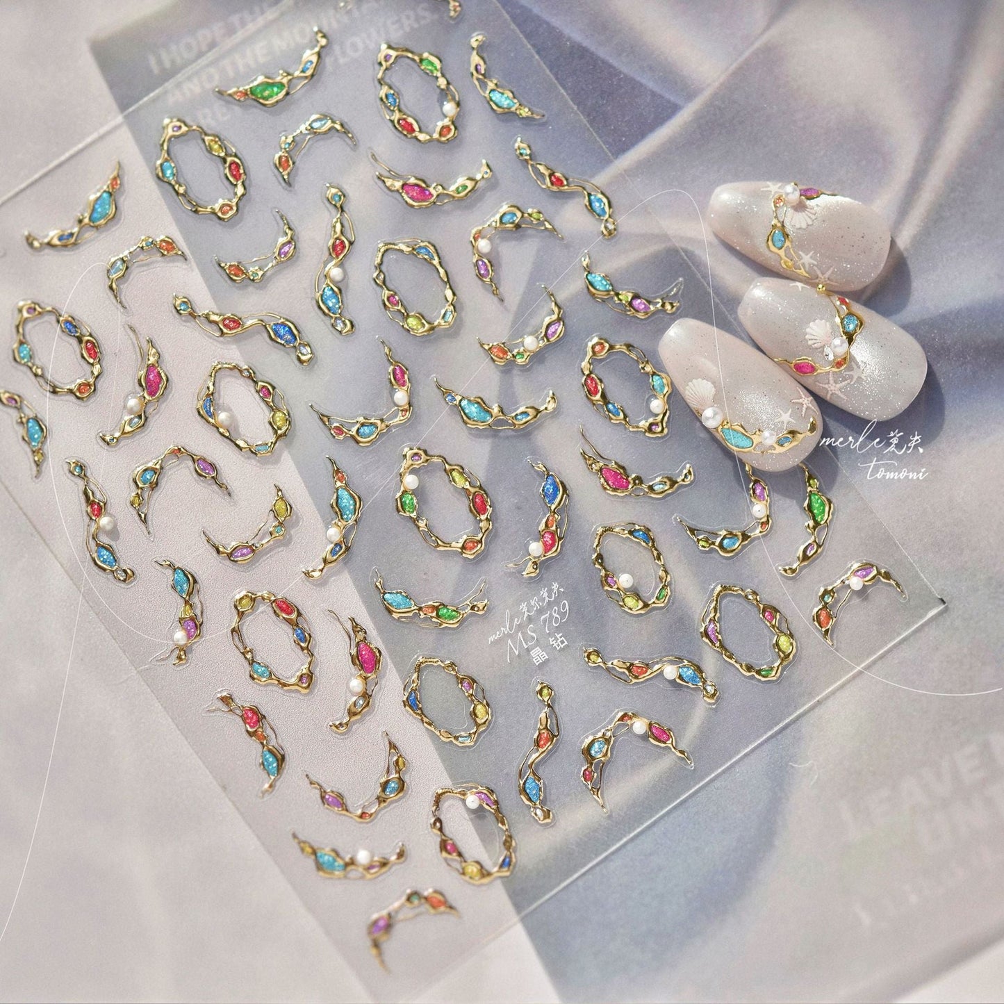 Hello Claws | Gemstone Necklace Nail Deco Sticker