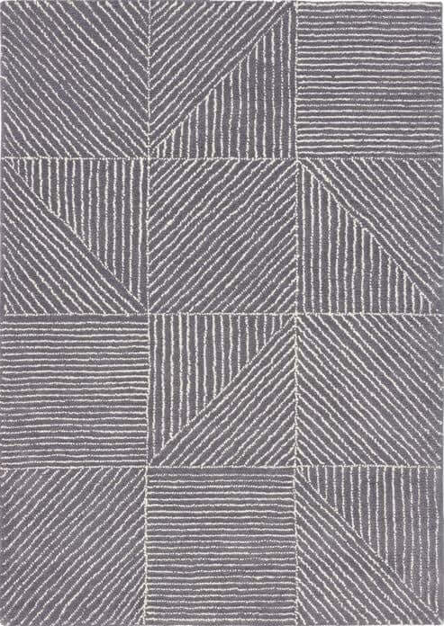Modern Wool Rug Geometric Design