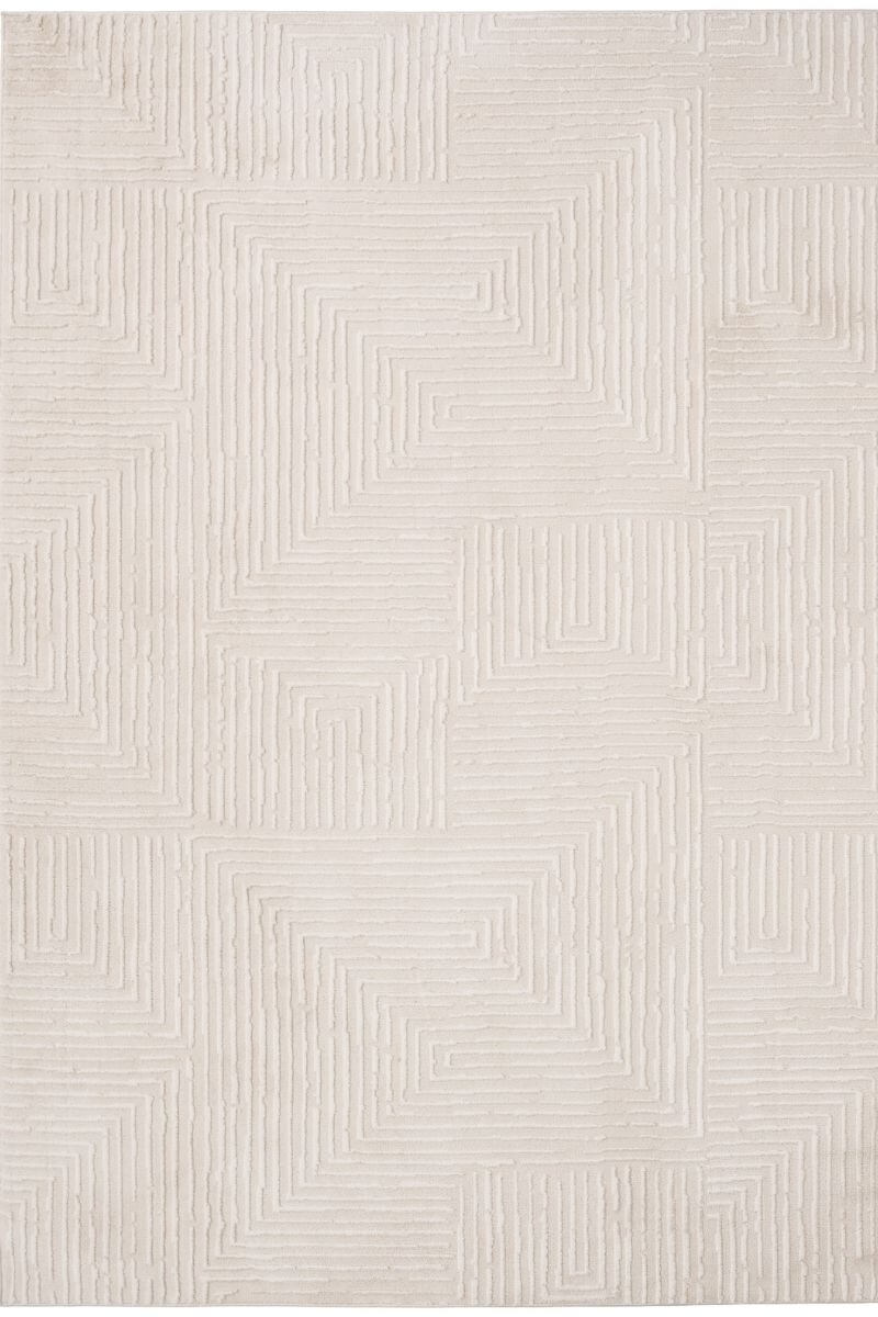 Abstract Geometric Rug – Cream Shades