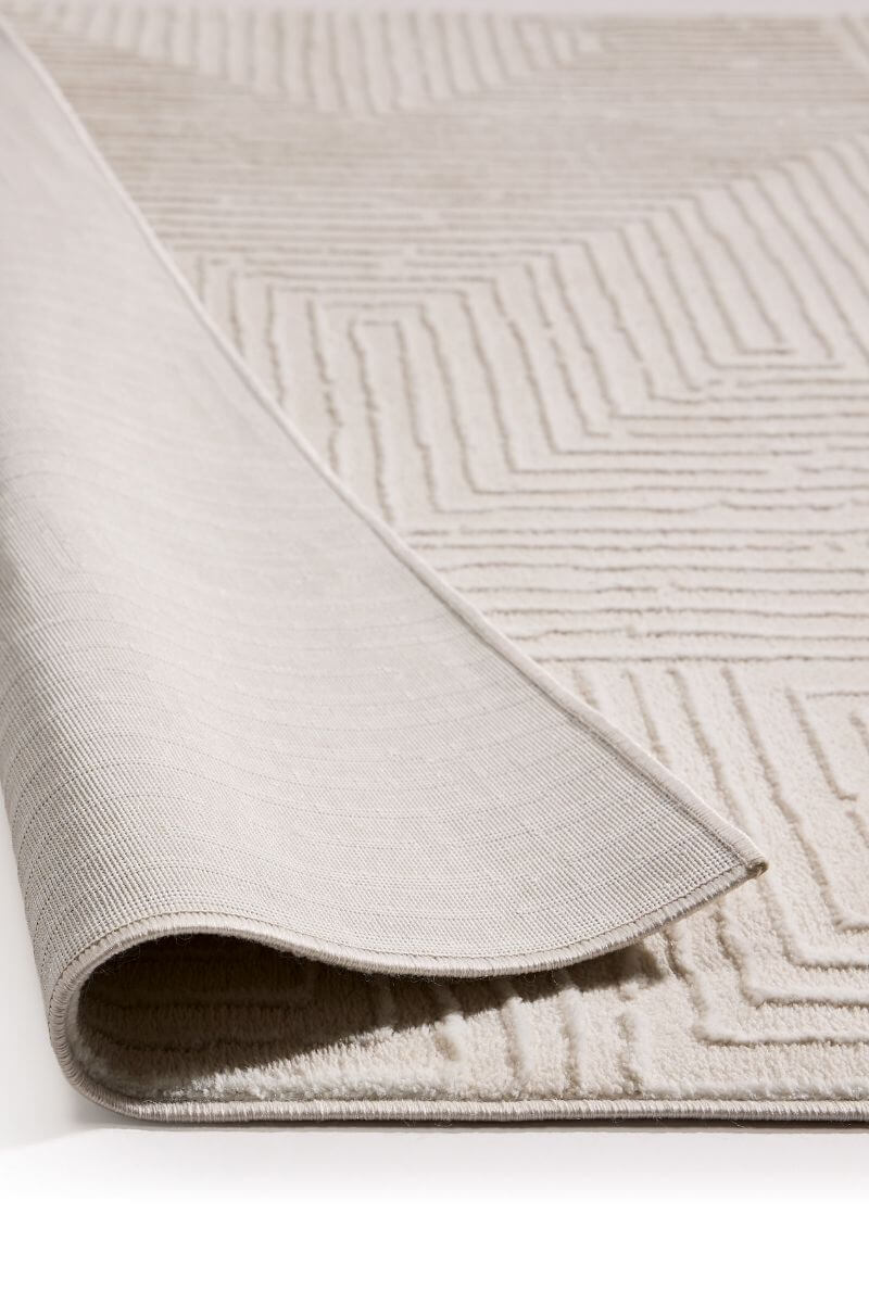 Abstract Geometric Rug – Cream Shades