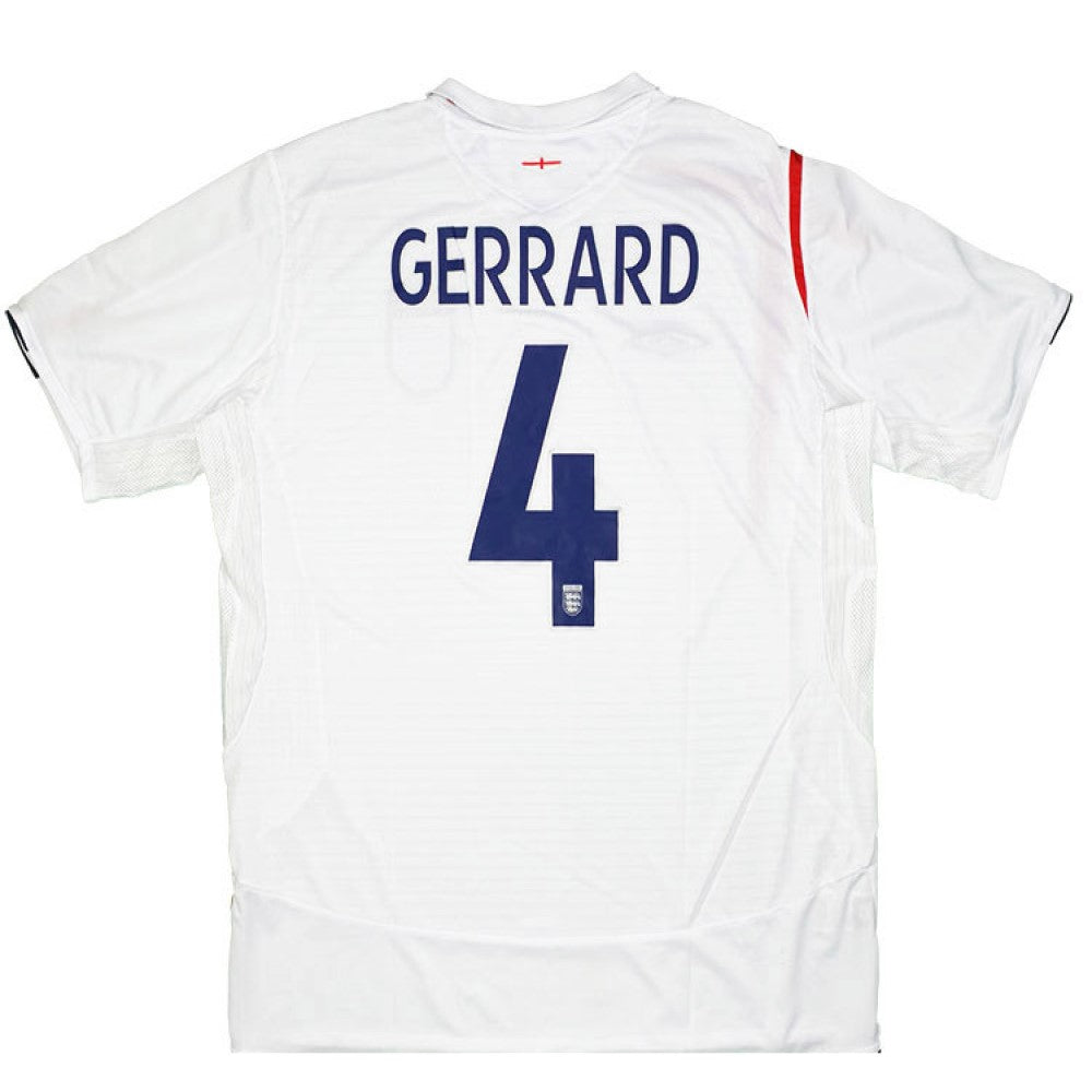 England 2006-2007 Home Shirt Gerrard (Excellent) L
