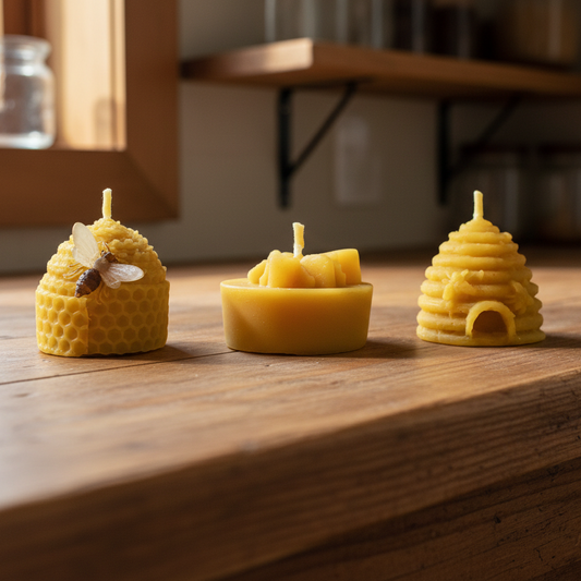 Bee Happy Gift Pack 3 Candles - Pure Beeswax Candle