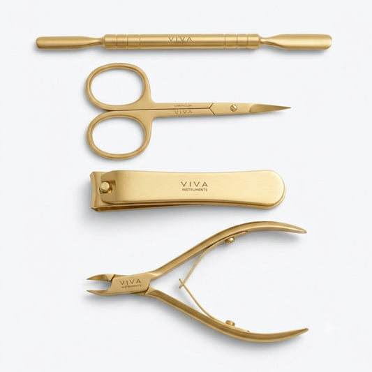 Nail Tools Gold - 4 Pieces