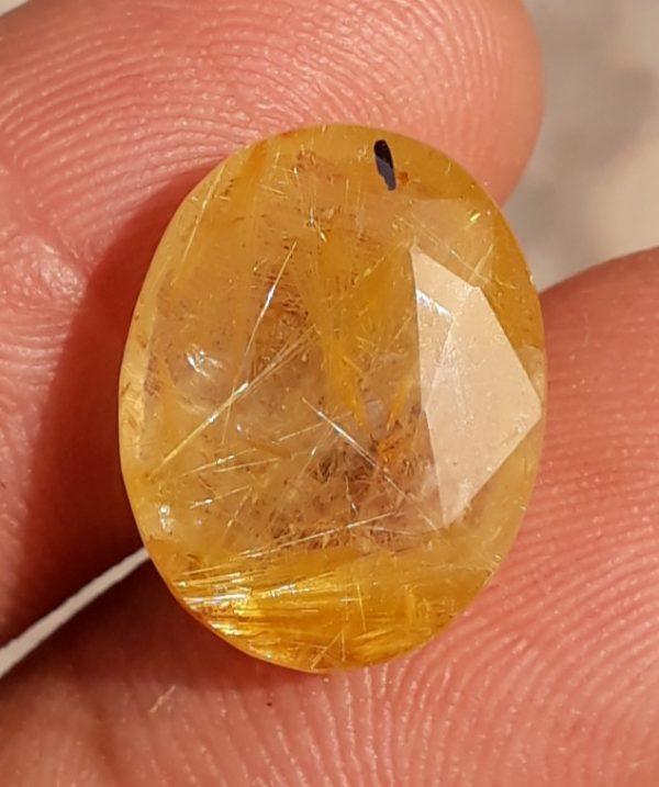 10.50ct Golden Tourmalated Quartz - Golden Rutile Quartz - Rutilated Quartz