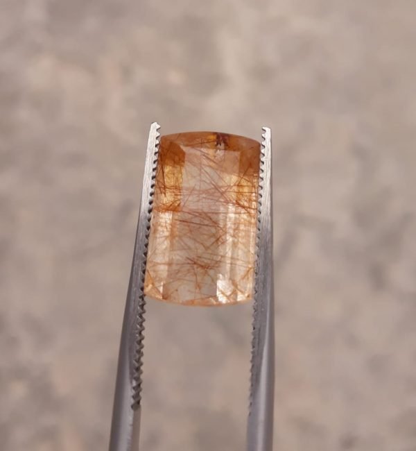 5.40ct Red Tourmalated Quartz - Red Rutile Quartz - Rutilated Quartz