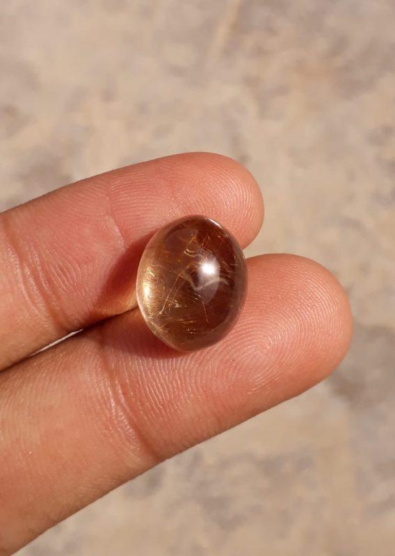 13.25ct Golden Tourmalated Quartz - Golden Rutile Quartz - Rutilated Quartz