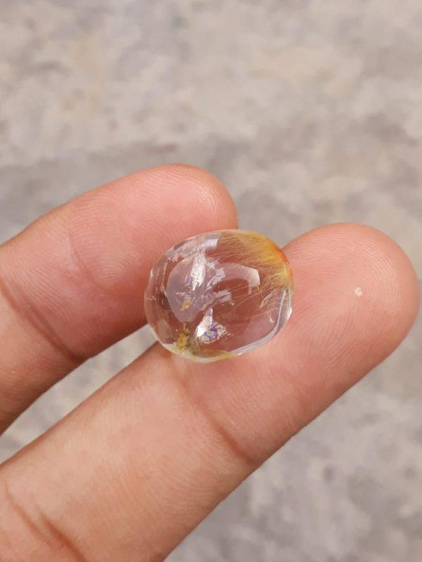 15.15ct Golden Tourmalated Quartz - Golden Rutile Quartz - Rutilated Quartz