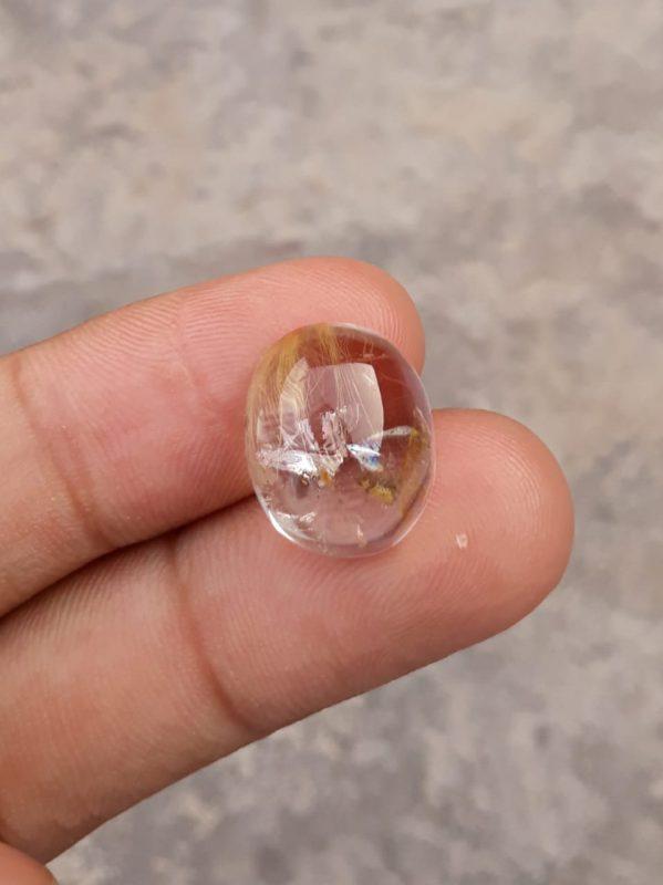 15.15ct Golden Tourmalated Quartz - Golden Rutile Quartz - Rutilated Quartz