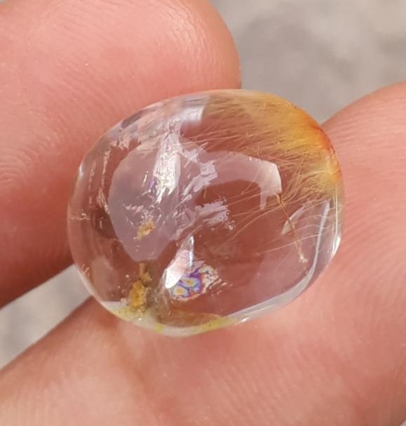 15.15ct Golden Tourmalated Quartz - Golden Rutile Quartz - Rutilated Quartz