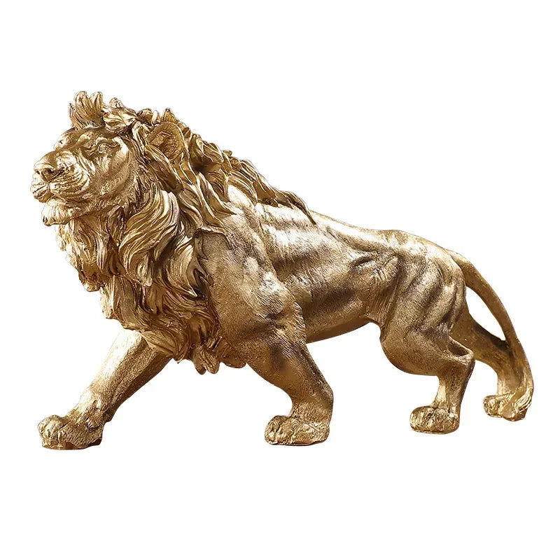 Golden Lion King Resin Ornament