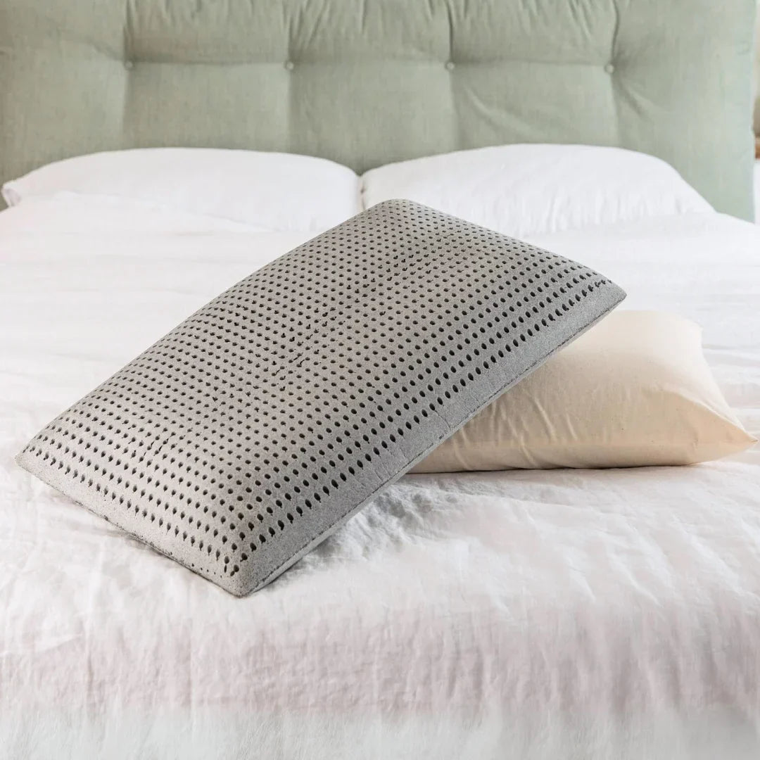 Natural Cooling Graphite Latex Pillow for Neck & Shoulder Support, OEKO-TEX Cotton