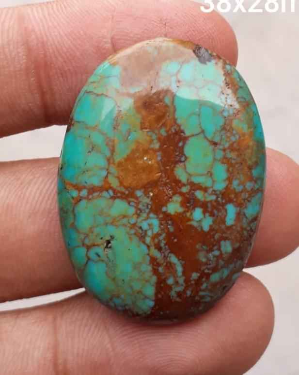 50.5ct Natural Turquoise, Green Matrix Turquoise,,Dimensions  - 35.8x26mm