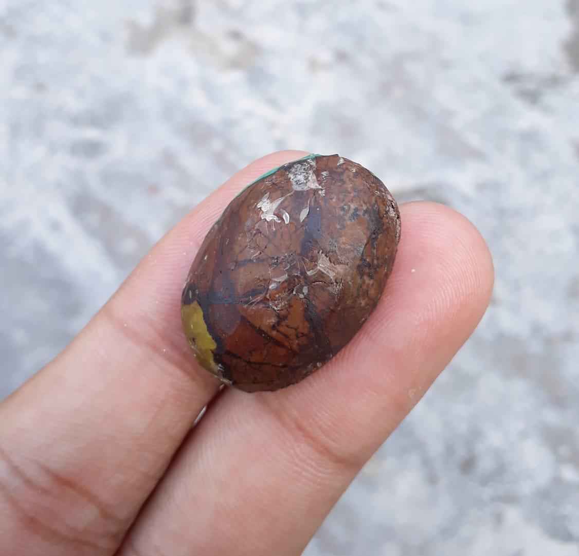 Natural Green Turquoise ,  Persian Turquoise - 26.8x18.8mm