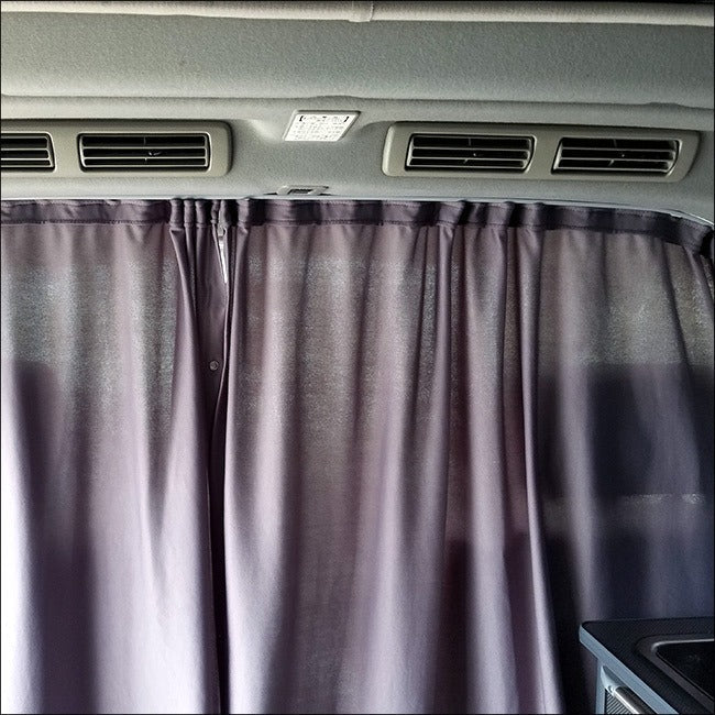 For VW T5,T5.1 Transporter Rear Seat Divider Curtain Kit with Rail Premium Quality - Van-X