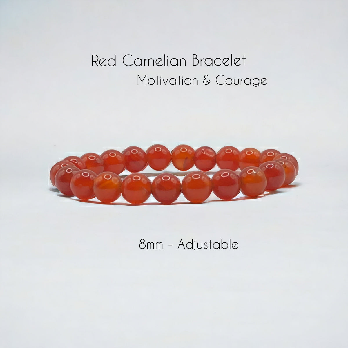 Classy Red Carnelian Strech Bracelet