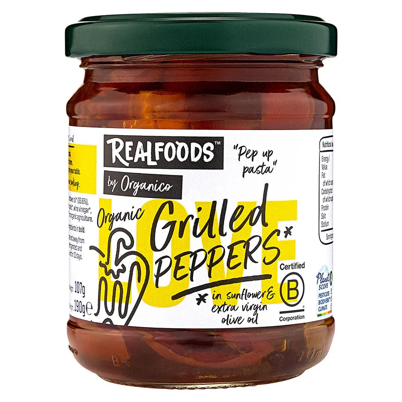 Organico Org grilled peppers in olive oil - 190g