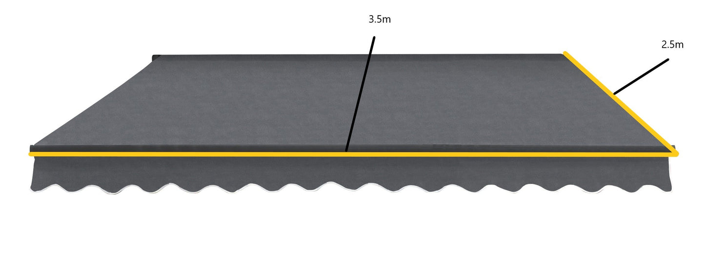 Greenhurst Easy Fit Grosvenor Patio Awning | 2.5m, 3m & 3.5m Widths