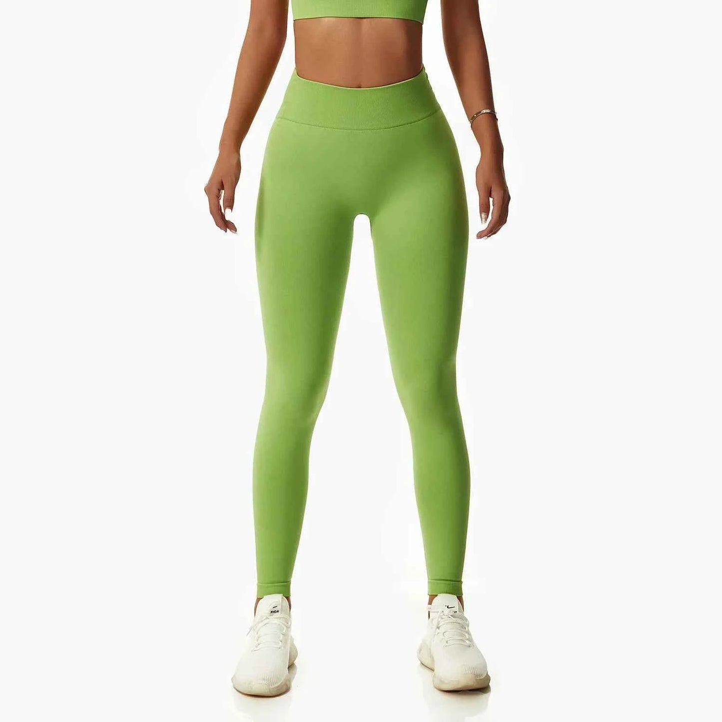 Leggings Yoga Set for Women - Seamless Bra Top and Scrunch Leggings Fitness Sport Suit