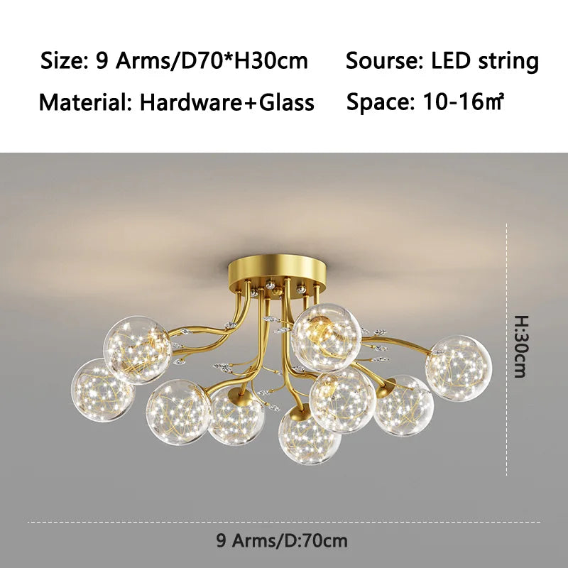 ball G9 led Ceiling Lights for Bedroom Living room decoration indoor lighting