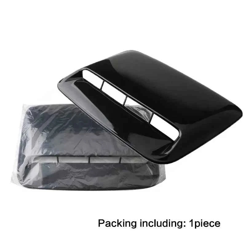 40cm Universal Car Air Flow Decorative Intake Hood Scoop Bonnet Vent Sticker Cover Hood Geared to fit any FLAT Hood Vehicle