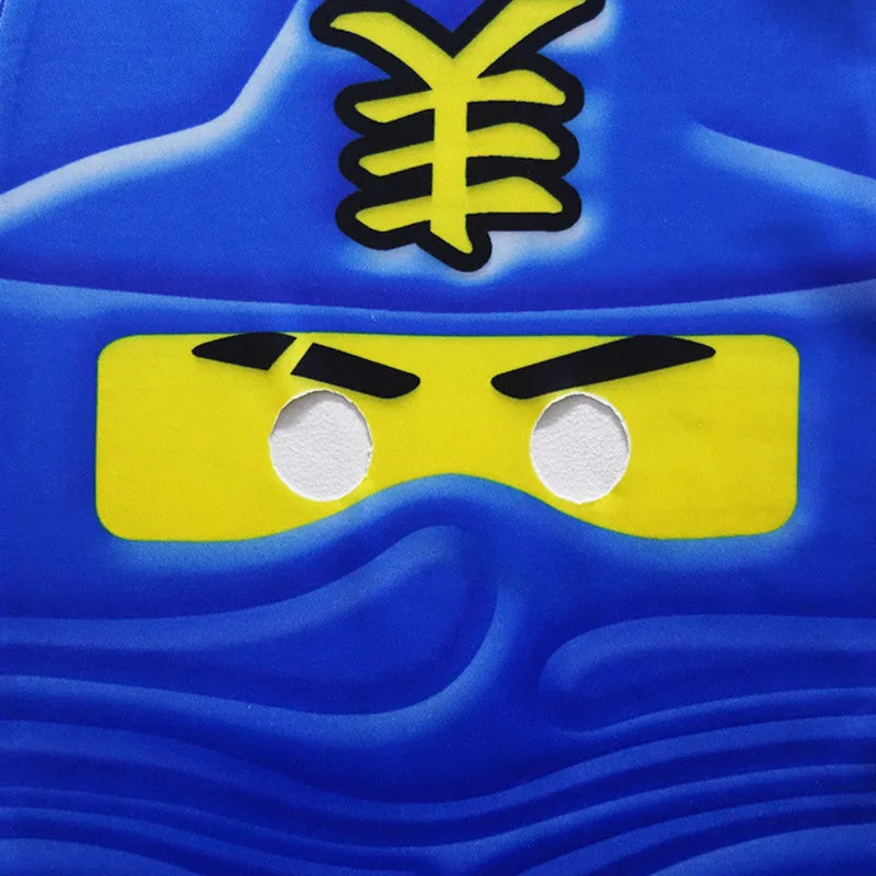 Child Ninjag Cosplay Costumes Boy Jumpsuits Suit Kids Halloween Christmas Party Clothes Ninja Superhero Streetwear Weapon Props
